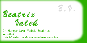 beatrix valek business card